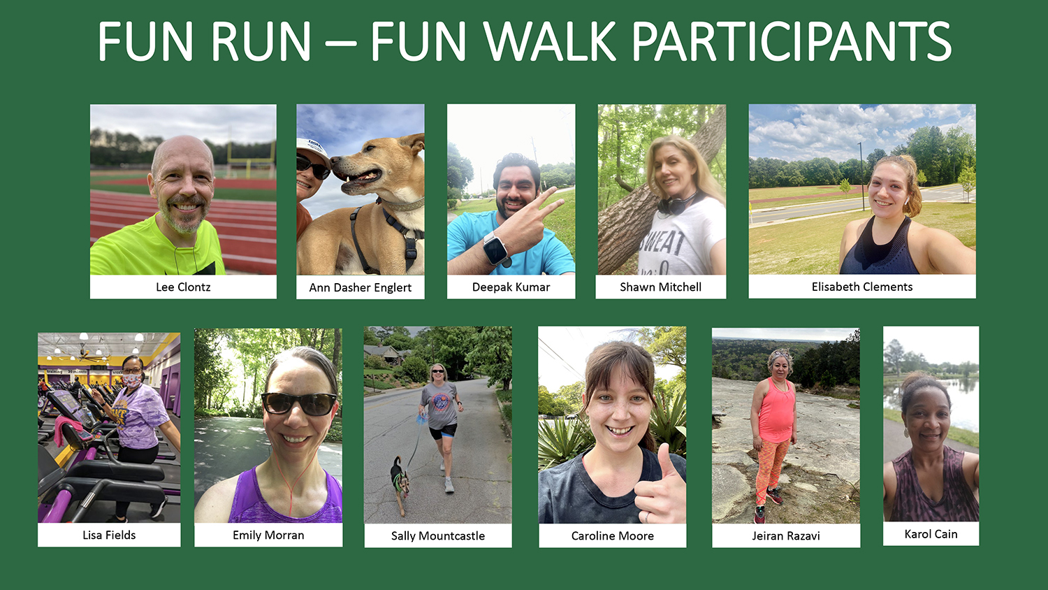 run walk participants