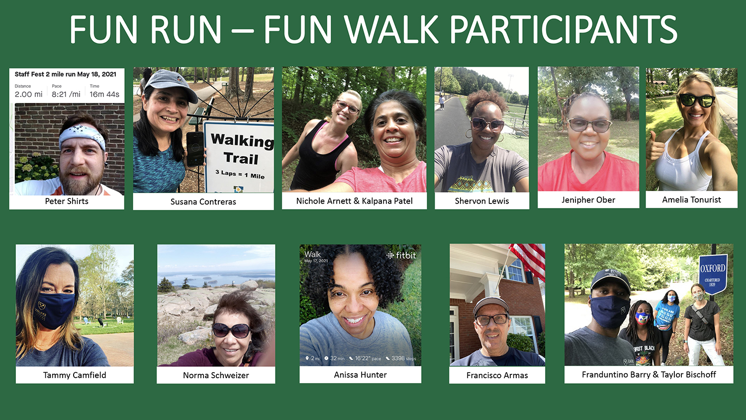 run walk participants