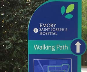 sign at Emory Saint Joseph's Walking Trail